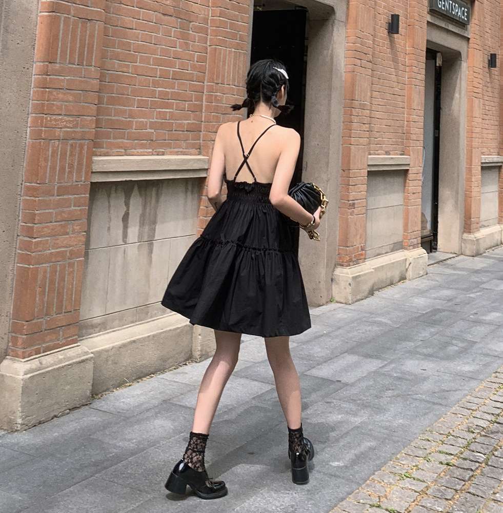 ティアードフリル キャミミニワンピ