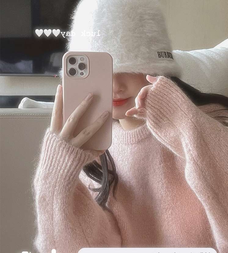 【秋冬】ふわもこニットミニワンピース