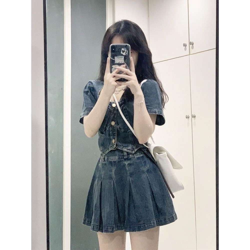 デニム セットミニワンピース