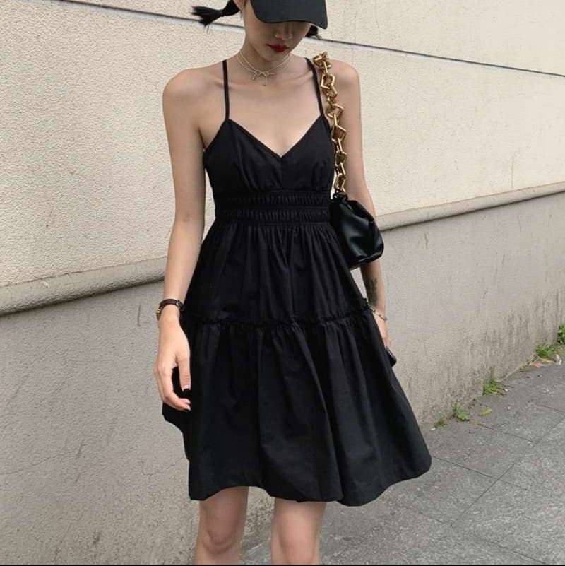 ティアードフリル キャミミニワンピ