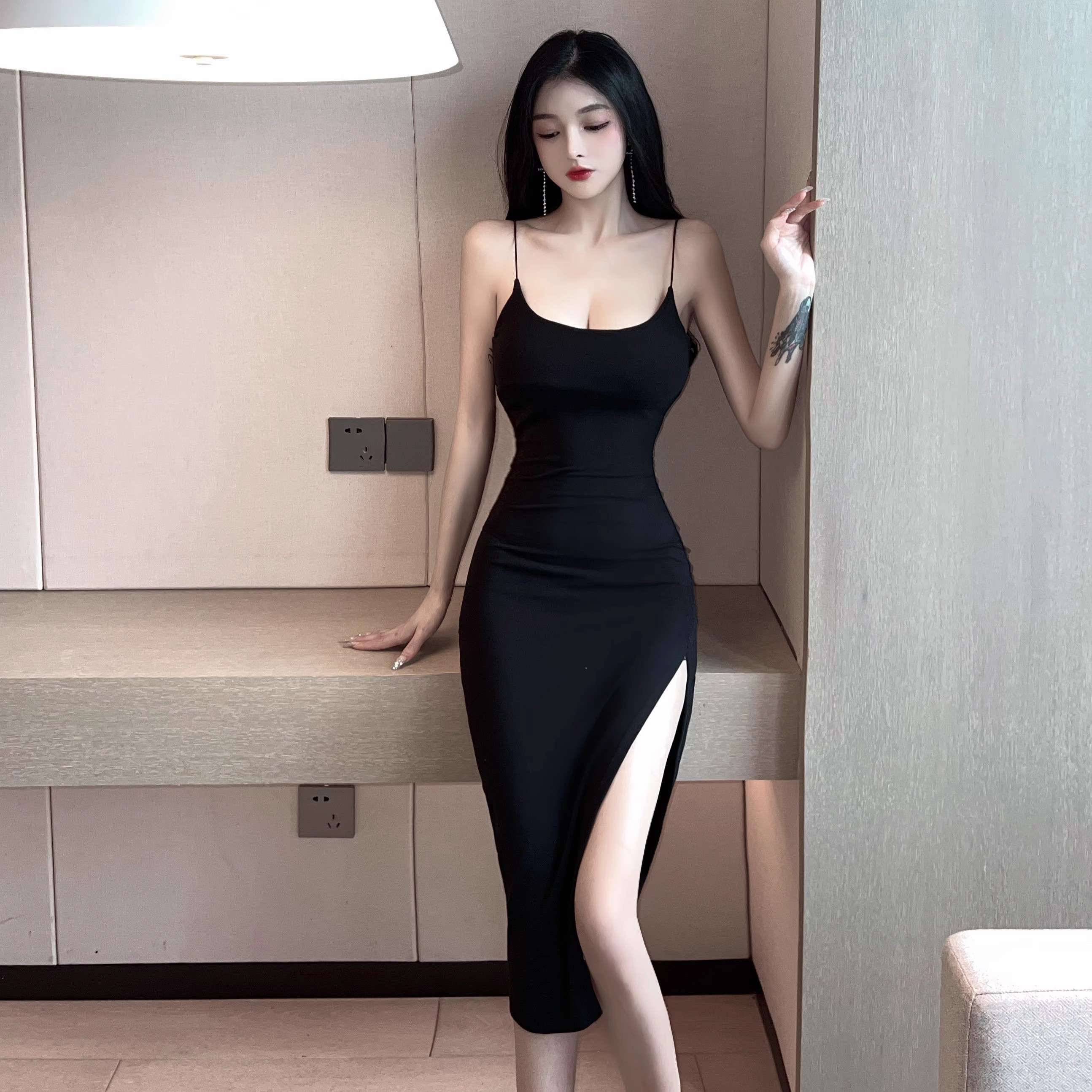 【非表示】ミニワンピース セクシーミニキャミワンピース