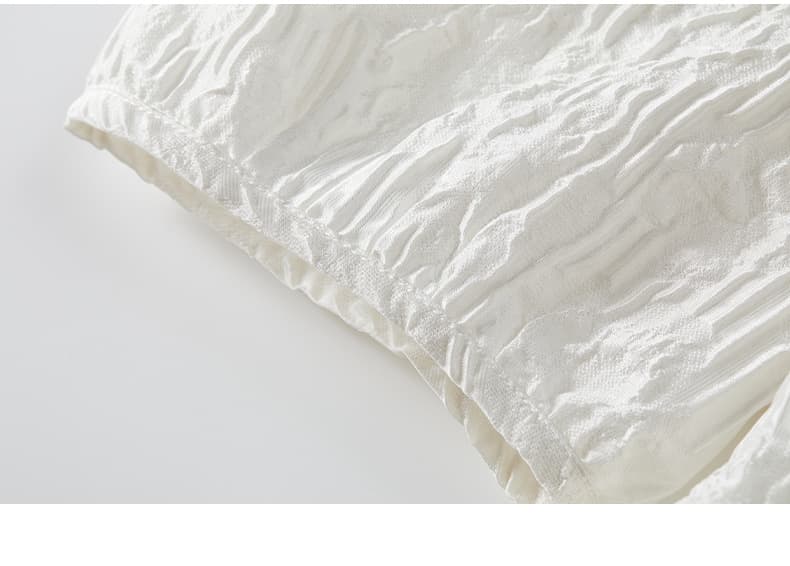 ふんわり袖 シワ加工マタニティミニワンピース