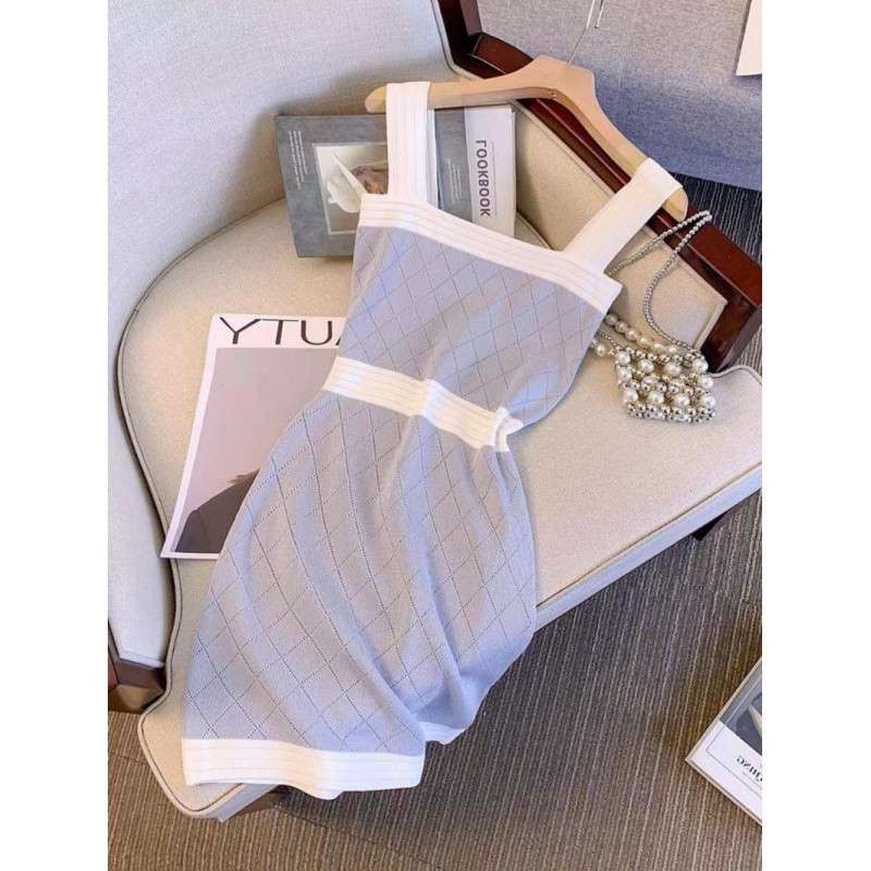 バイカラーデザイン ウエストマーク タイトミニワンピース