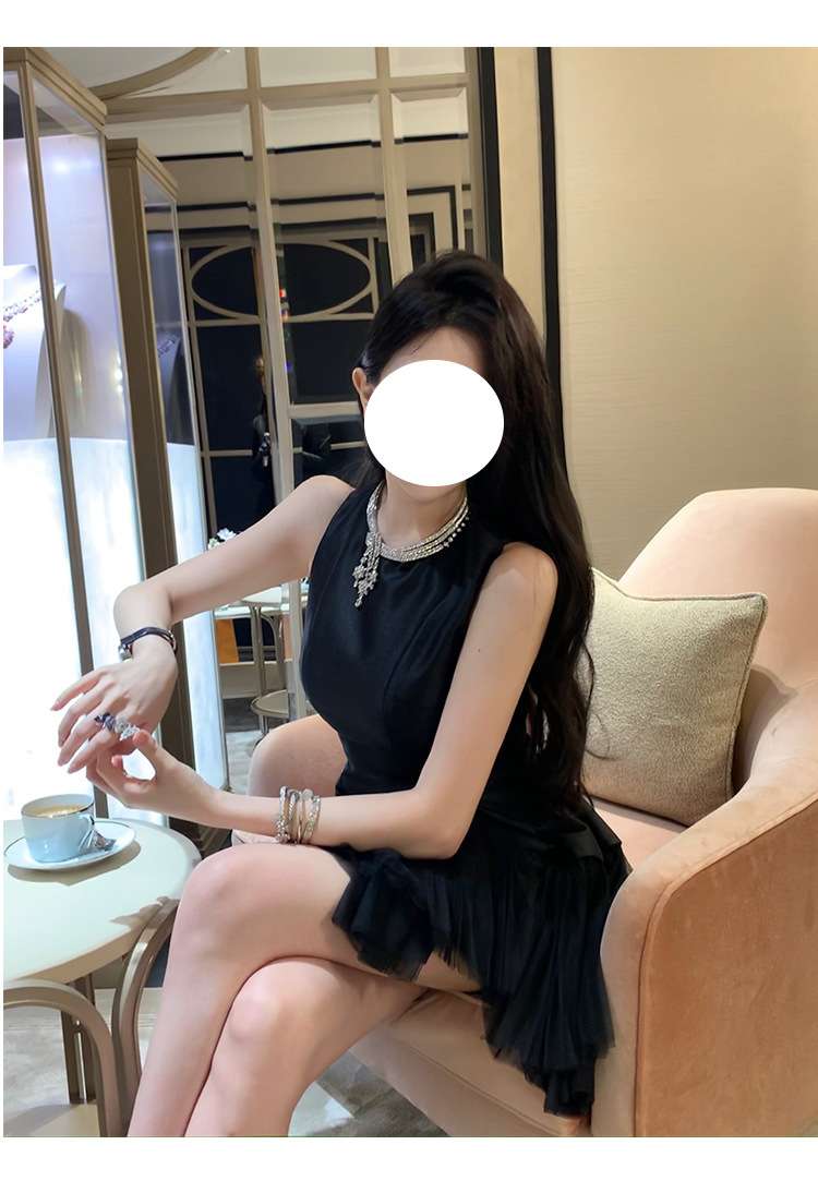 ミニワンピース チュールフリルプリンセスフレアミニワンピ