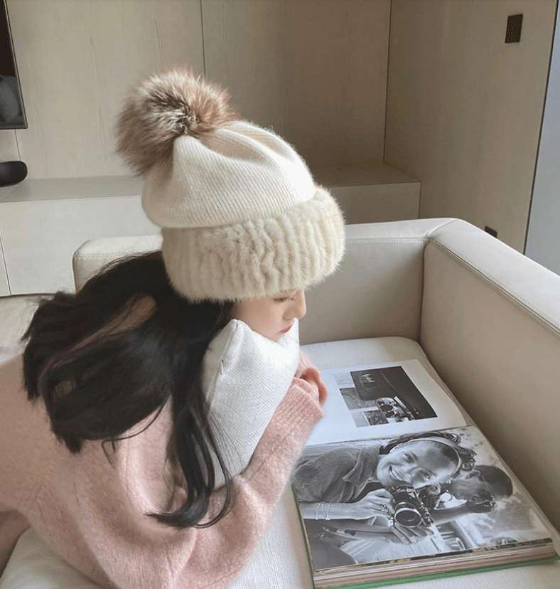 【秋冬】ふわもこニットミニワンピース