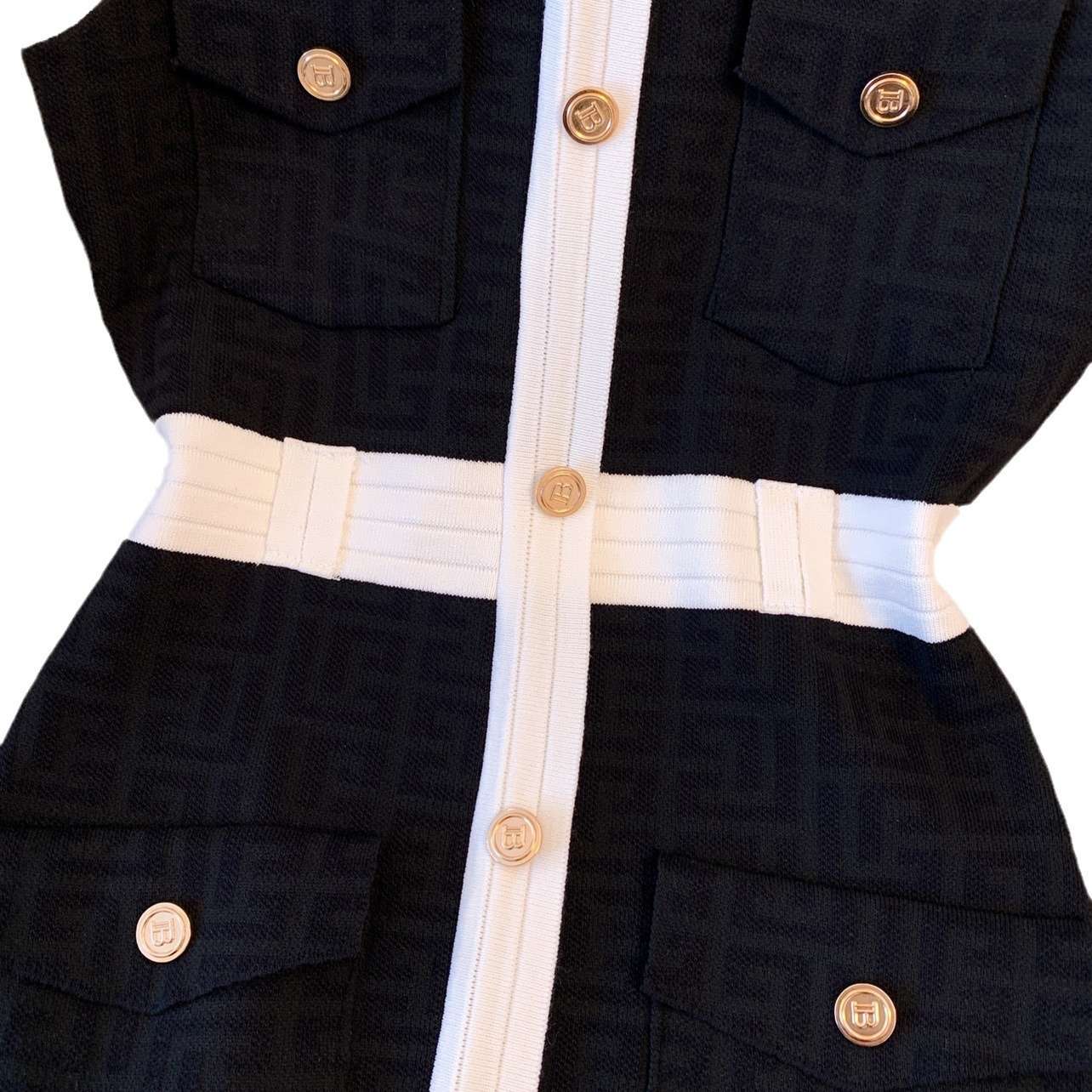 エレガントノースリーブ ミニワンピース