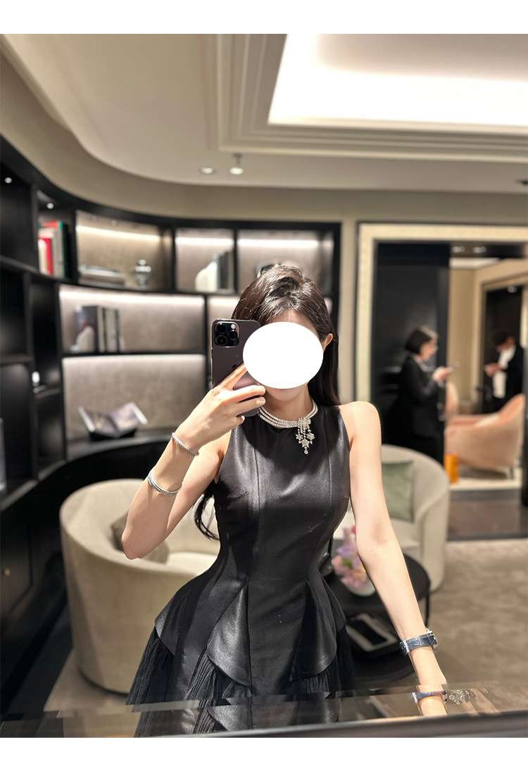 ミニワンピース チュールフリルプリンセスフレアミニワンピ