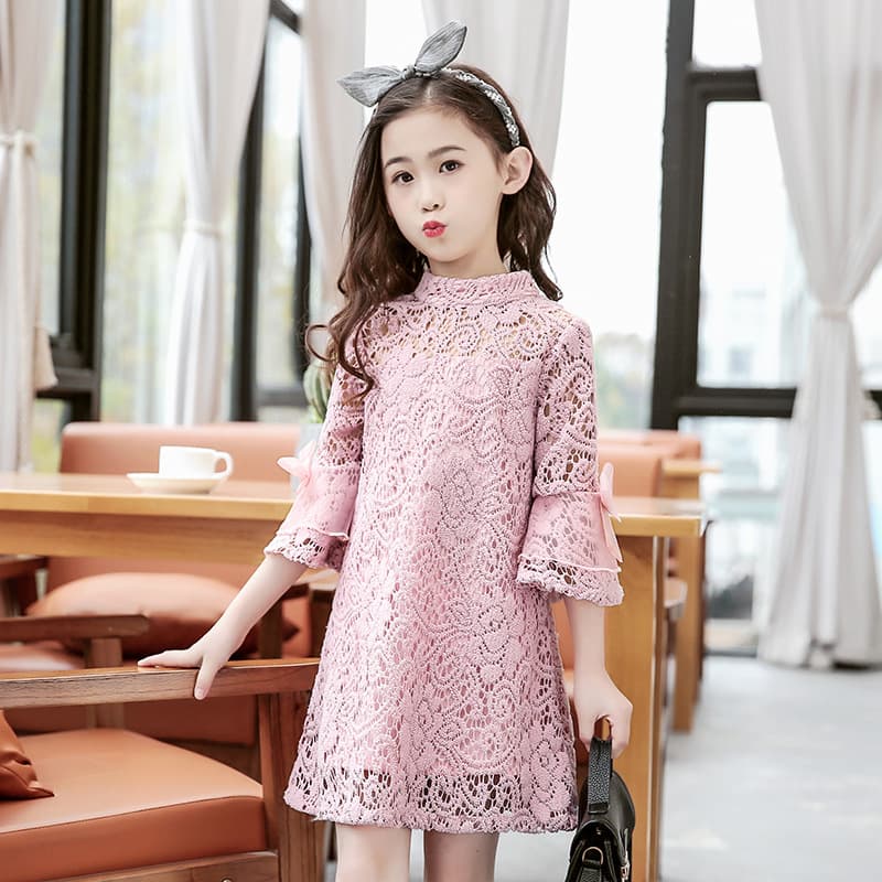 【親子ペアルック】花柄フレアミニワンピース