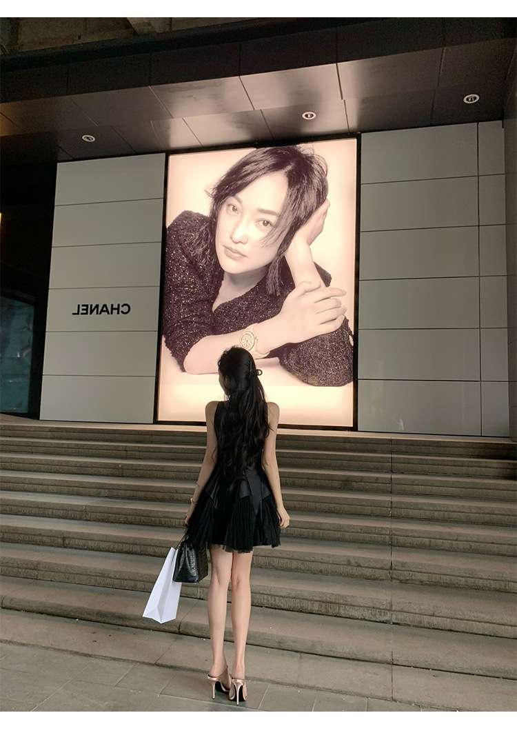 ミニワンピース チュールフリルプリンセスフレアミニワンピ