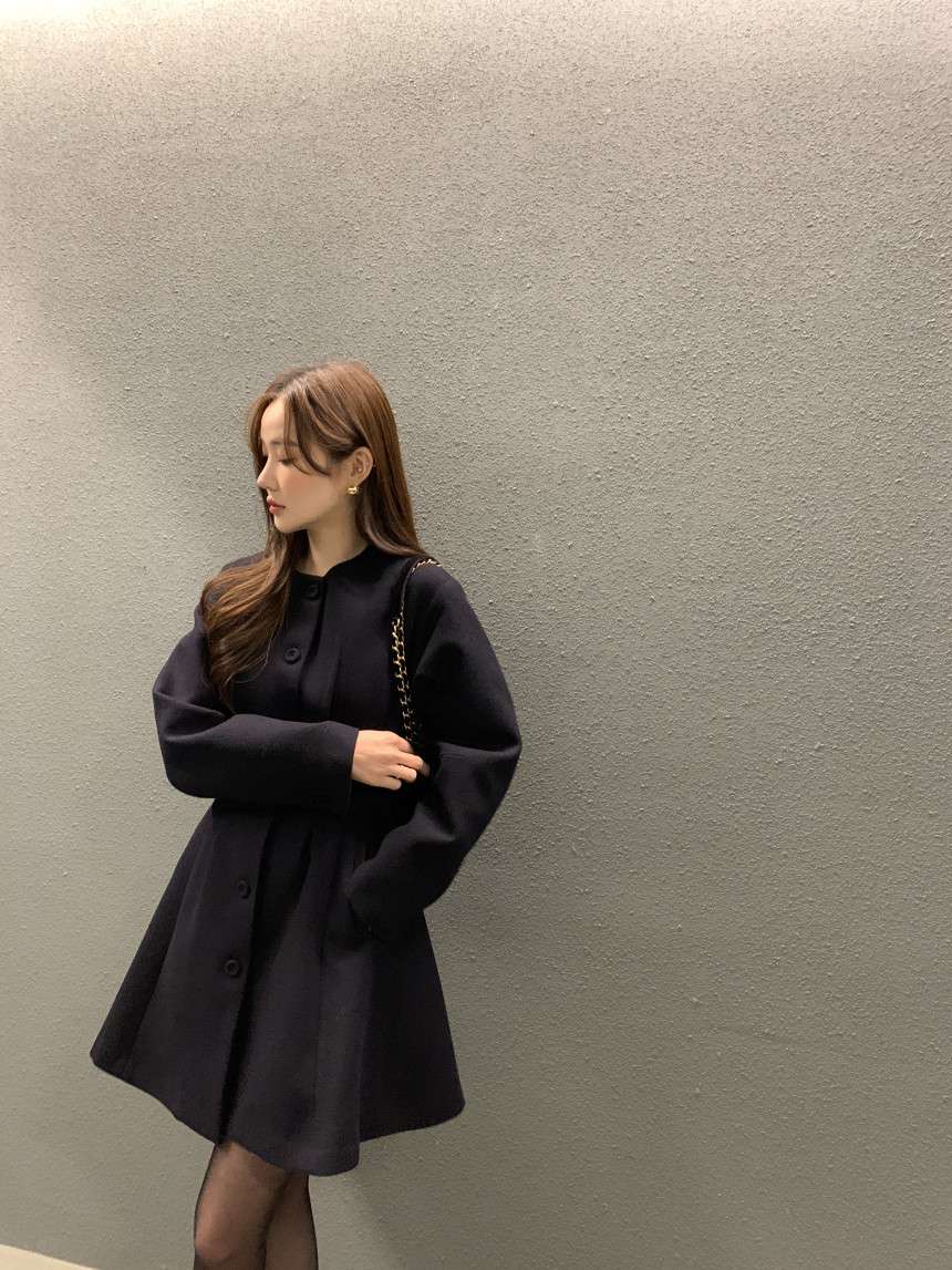 【秋冬用】ふんわり フレアミニワンピース 大人 上品 きれいめ ドレスコート