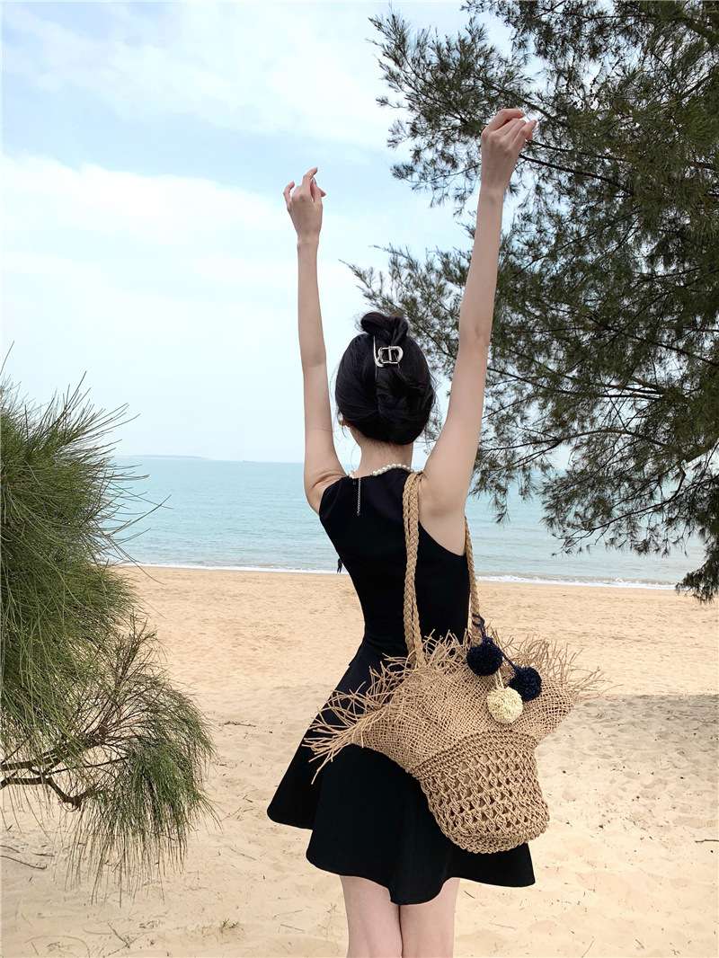 フロントボタンデザイン ミニフレアワンピース