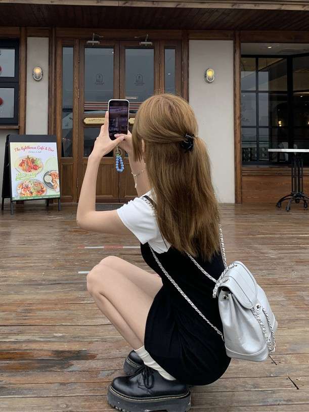 シンプルキャミソールミニワンピース