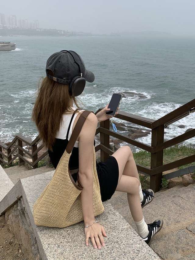 シンプルキャミソールミニワンピース