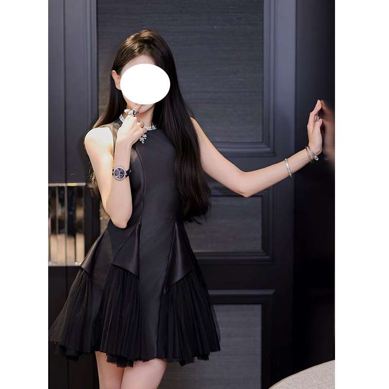 ミニワンピース チュールフリルプリンセスフレアミニワンピ