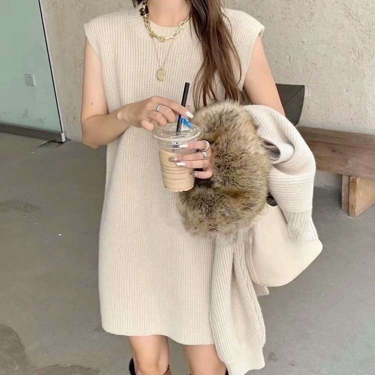 着回し自在！大人の2wayセットニットワンピース