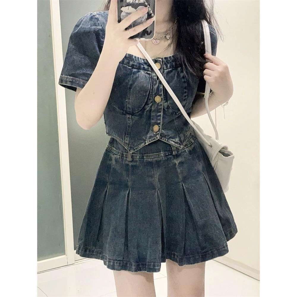 デニム セットミニワンピース