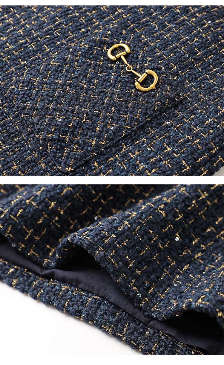 ミニワンピース ツイード風ジャンパーキャミワンピ