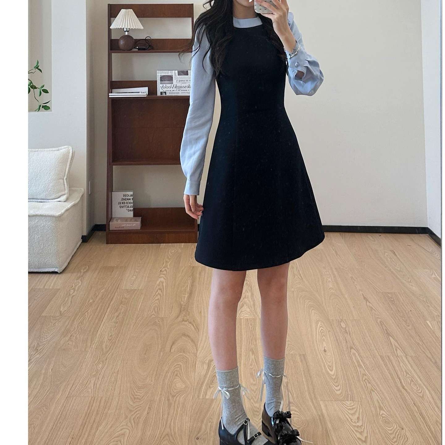 バックリボンミニキャミワンピース