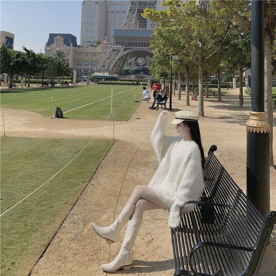 ミニワンピース ふわもこミニニットワンピース