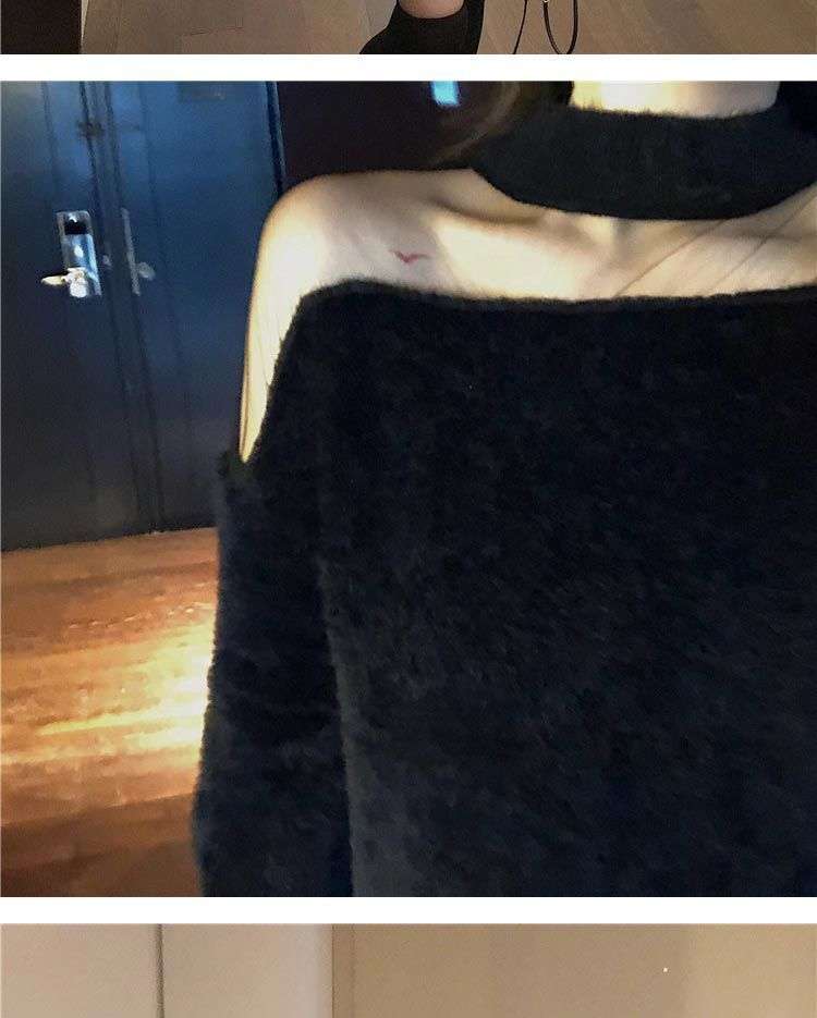 もこもこオフショルワンピース