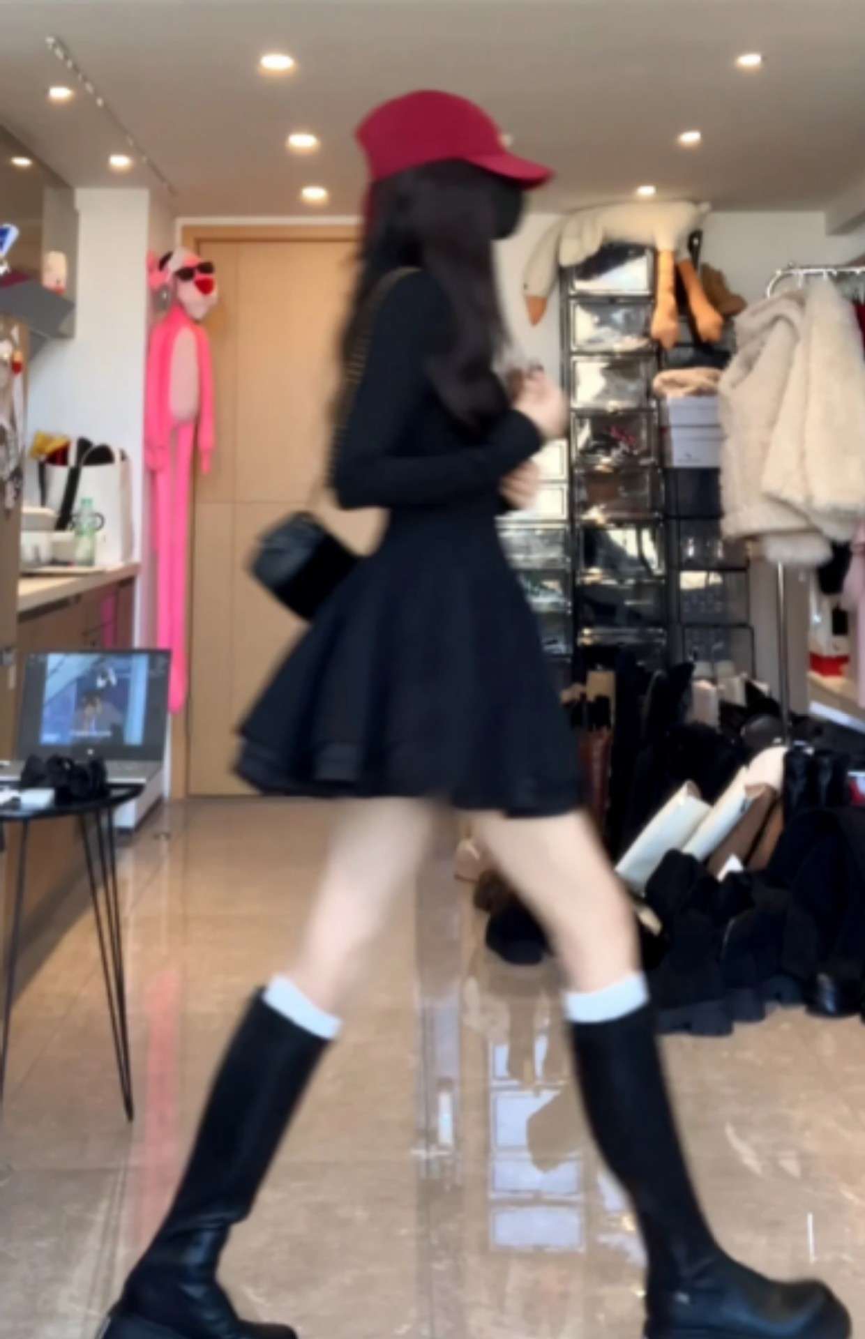 ふんわり甘め フレアミニワンピース